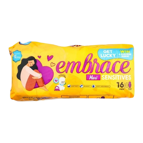 Rose Petal Embrace Maxi Sensitives Pads 16Pads