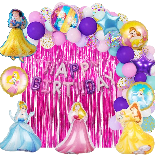 DiMi Princess Theme Happy Birthday Decoration Kit