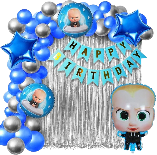 DiMi Boss Baby Theme Happy Birthday Decoration Kit