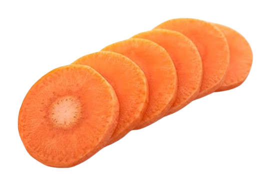 Sliced Chinese Carrot Round Cut 250g
