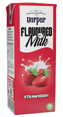 Nurpur Strawberry Flavoured Milk 180Ml