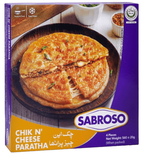 Sabroso Chick N Cheese Paratha 4Pcs