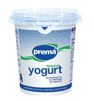 Prema Natural Plain Yogurt 375G