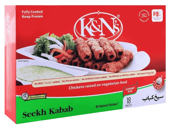K&N'S Seekh Kabab 17-19 Pcs