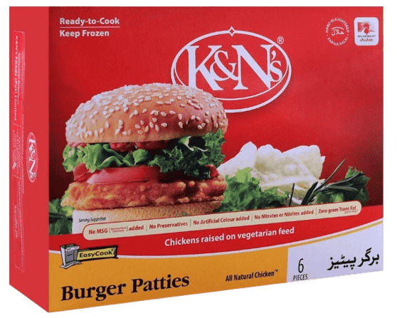 K&N'S Burger Patties 6Pcs