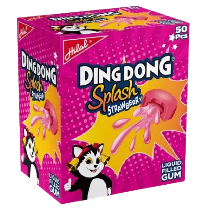DingDong Splash Strawberry Box 50Pcs
