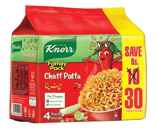 Knorr Chatt Patta Family Pack Noodles 4Pcs