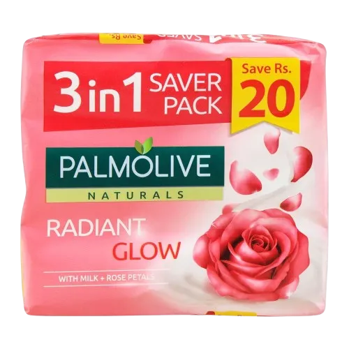 Palmolive Naturals Bar Soap Saver Pack 130gmx3 - Radiant Glow
