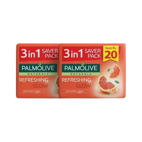 PALMOLIVE REFRESHING GLOW SOAP 3IN1 SAVER PACK 98GM