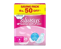 ALWAYS Feathersoft 2in1 T3 Trios 26Pcs