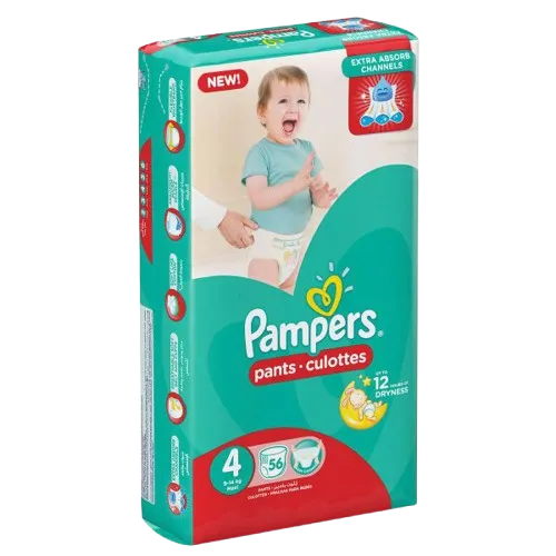 Pampers Pants Diapers Large Size 4 - 56 Pcs