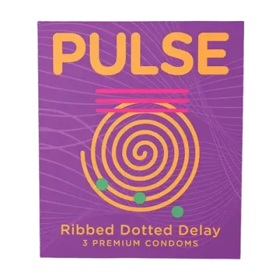 Pulse Ribbed Dotted Delay Condom 3's