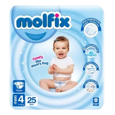 Molfix Diaper Maxi Twin Pack Size4  25 Pcs