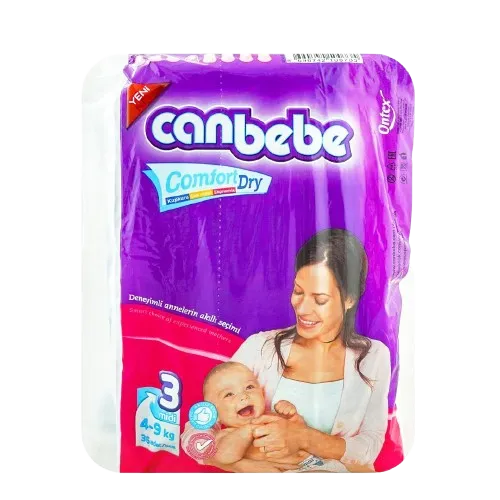 Canbebe Comfort Dry Diapers Size 3 (Midi), 36