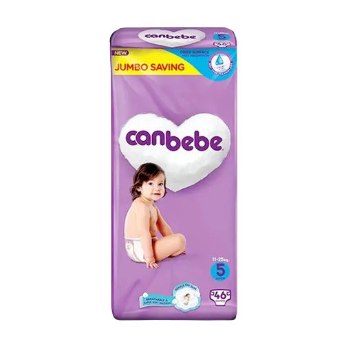 Canbebe Diapers Jumbo pack Size 5 Junior 46PC