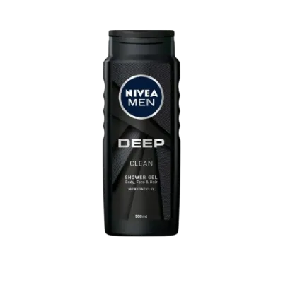 Nivea Men Deep Clean 3-In-1 Shower Gel 500ml