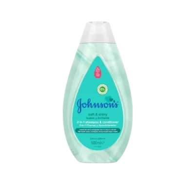 Johnson's Baby Soft & Shiny 2-In-1 Shampoo & Conditioner 500ml