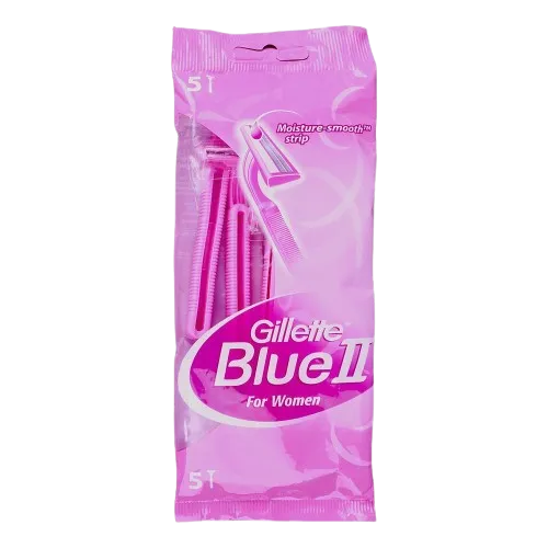Gillette Blue 2 Moisture Smooth Strip For Women Razor 5pc