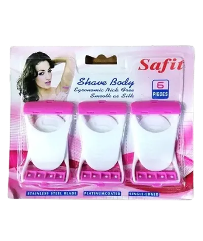 Safit Shave Body Razor 6pc