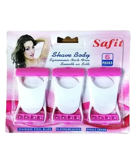 Safit Shave Body Razor 6pc