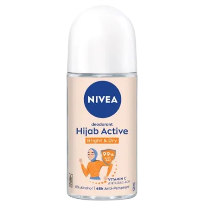 Nivea Hijab Active Bright & Dry  Roll On 50ml
