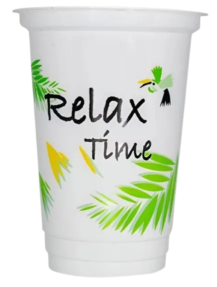 Relax Time Plastic Cup 16 Oz Pack of 10