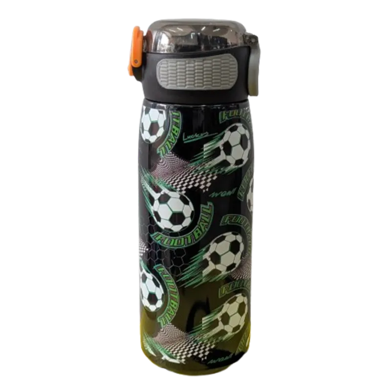 Football Print Kids Water Bottle
