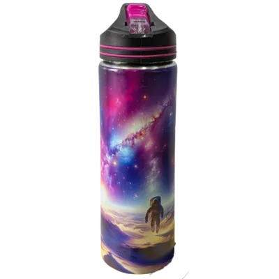 Astronaut Galaxy Print Insulated Water Bottle