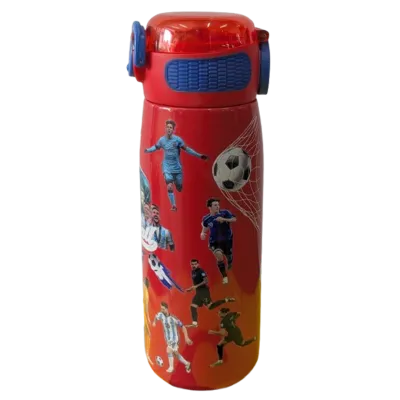 Red stainless steel water bottle
