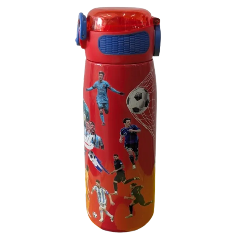 Red stainless steel water bottle