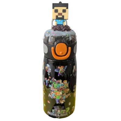Minecraft Series Black Water Bottle