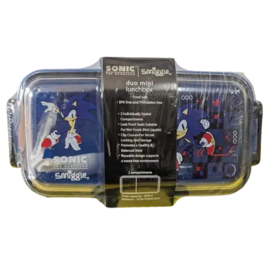 Smiggle Sonic the Hedgehog Duo Mini Lunch Box