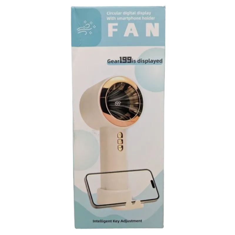 High Speed Handheld Fan With Phone Holder