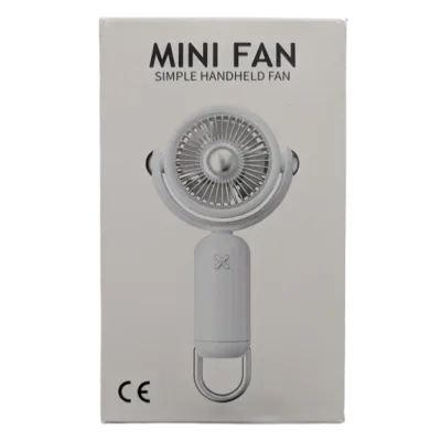 Simple Handheld Mini Fan With Hook