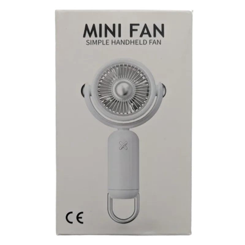 Simple Handheld Mini Fan With Hook