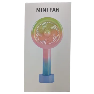 Rainbow Gradient Mini Handheld Fan