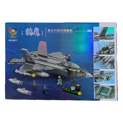 Stealth Fighter Jet Building Bricks 5th Gen Aircraft Toy