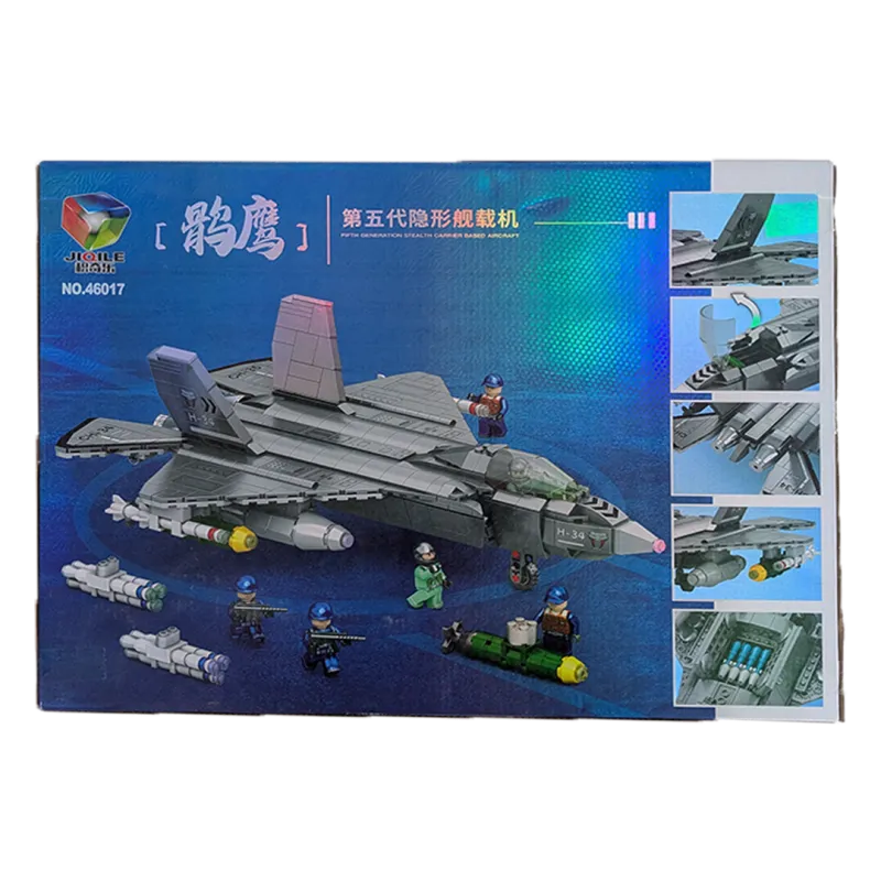 Stealth Fighter Jet Building Bricks 5th Gen Aircraft Toy