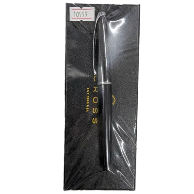 CROSS Classic Black & Chrome Ballpoint Pen with Gift Box
