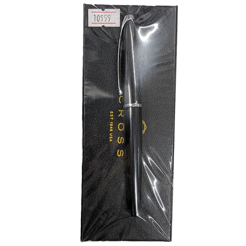 CROSS Classic Black & Chrome Ballpoint Pen with Gift Box