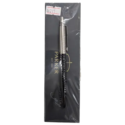 Parker Jotter Gel Pen Black with Stainless Steel Cap