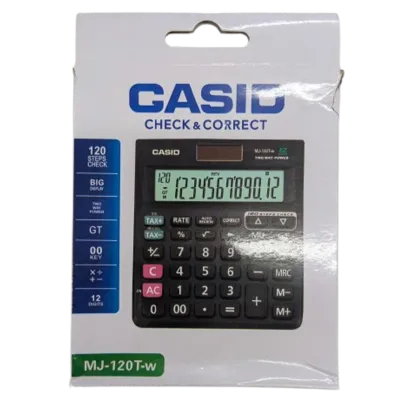 Casio MJ-120T-w Desktop Calculator