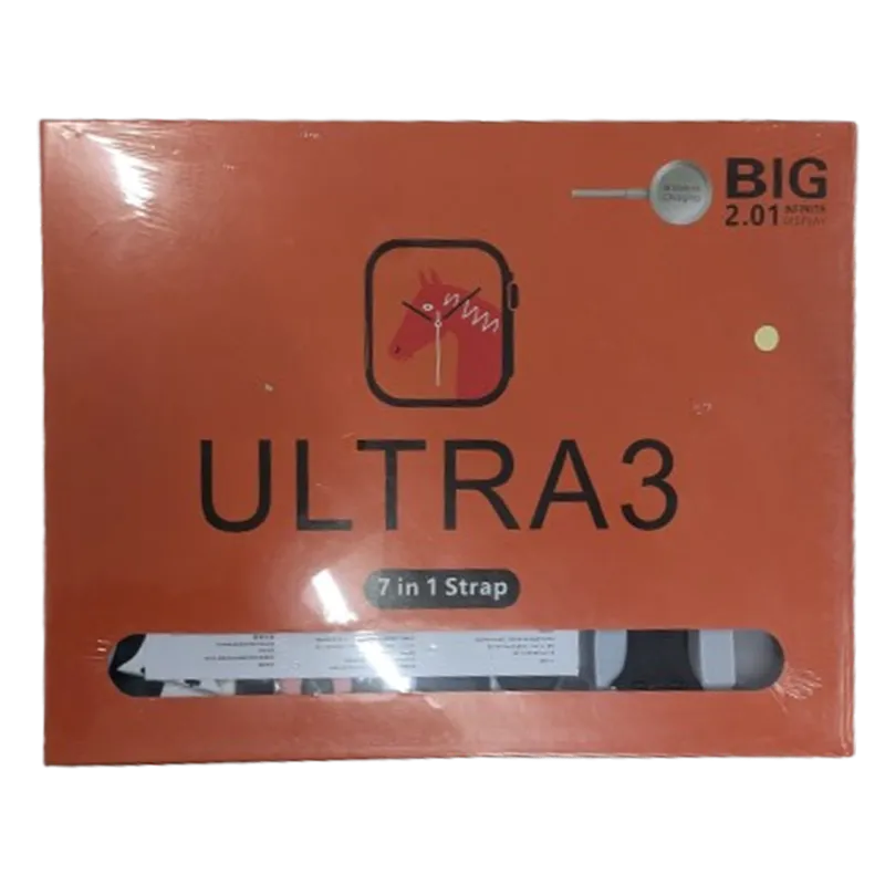Ultra 3 Smart Watch with 7 Straps
