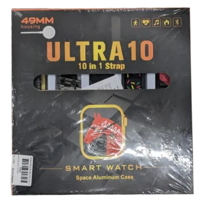 Ultra 10 Smart Watch (10 in 1 strap)