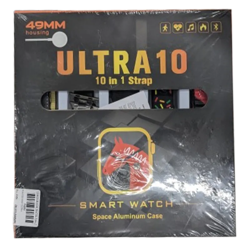Ultra 10 Smart Watch (10 in 1 strap)
