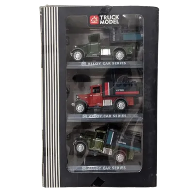 3 Pack Antique Style Die Cast Trucks