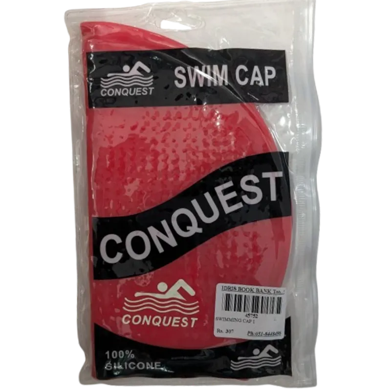 Conquest Waterproof Silicone Swimming Cap