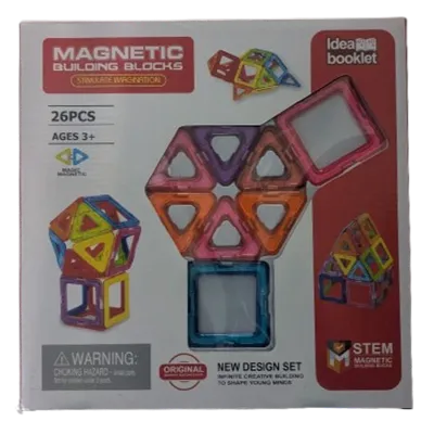26 Piece Magnetic Building Blocks Set