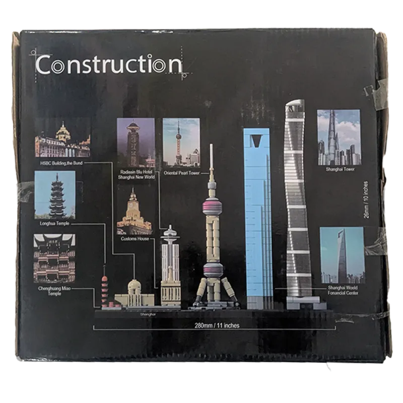 Shanghai Skyline Construction Building Set