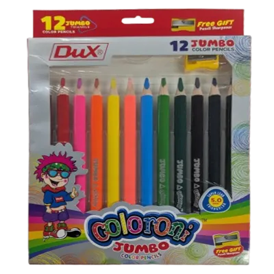 Dux Coloron Jumbo 12 Color Pencils
